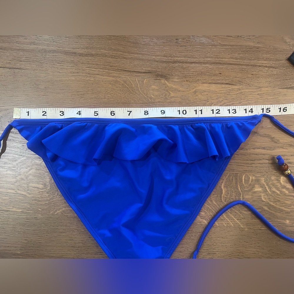 Shoshanna Ruffle String Bikini Bottom, Small - Picture 6 of 9